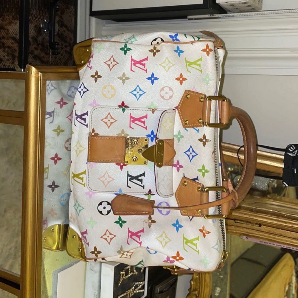 White Louis Vuitton Multicolored Bag